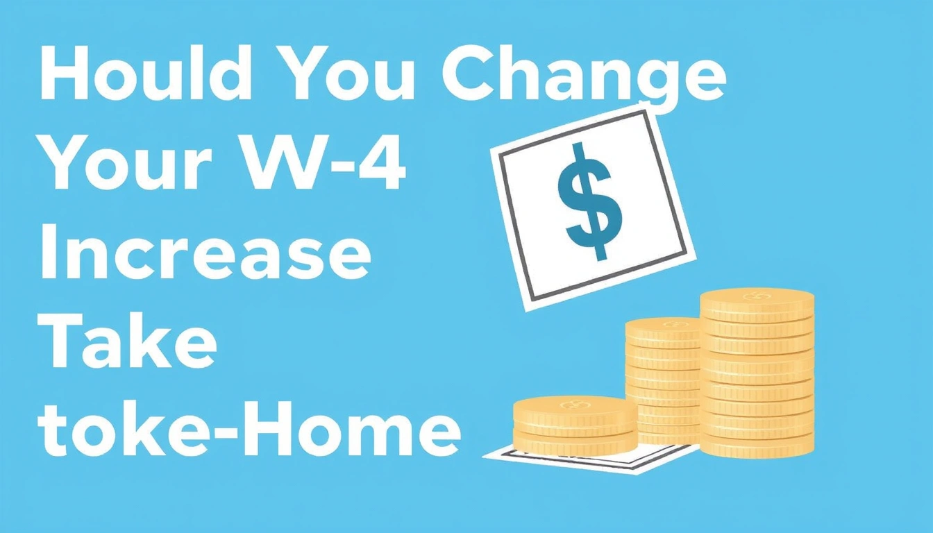 Should You Change Your W-4 to Increase Take-Home Pay?